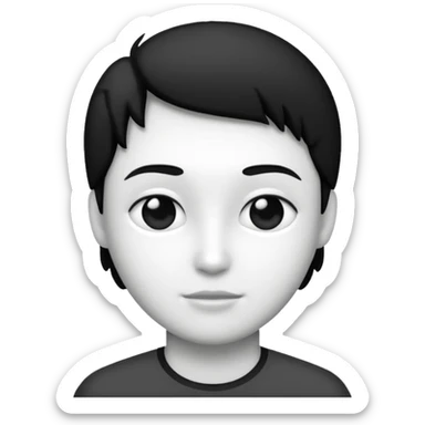 change this top black and white sticker