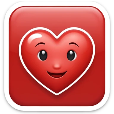 Happy heart sticker