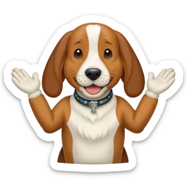 bassethound clapping sticker
