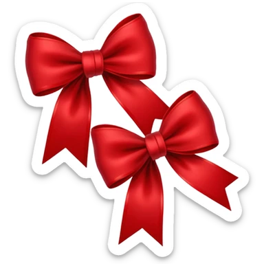 Christmas bows sticker