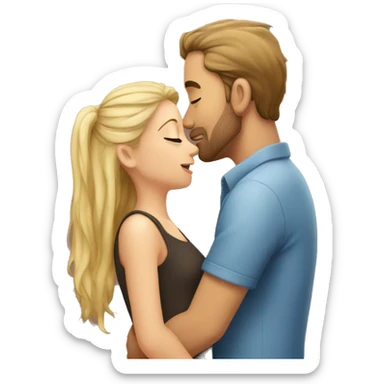 guy kiss girl so very love  sticker