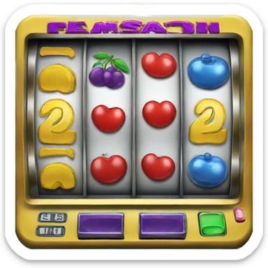 slot machine 5 reels sticker