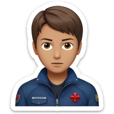 Hazme al león Scott Kennedy de Resident Evil réquiem sticker