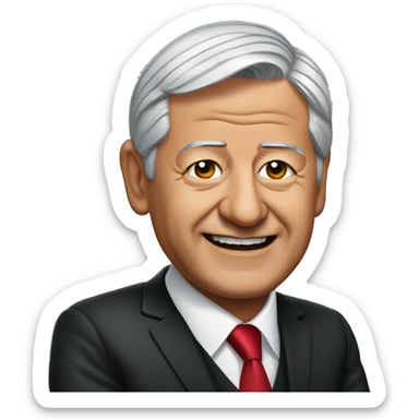 Presidente de Mexico Andres Manuel Lopez Obrador sticker