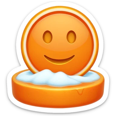 orange soap sticker