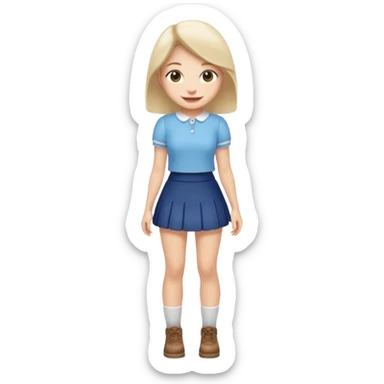 Jennie full body in shortest skirt sticker