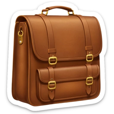 brown school bag sticker