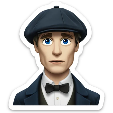 cillian murphy in peaky blinders with blue eyes sticker