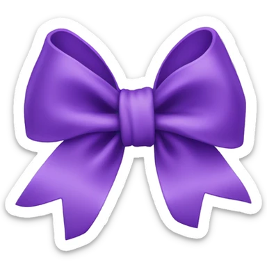 Purple bow  sticker