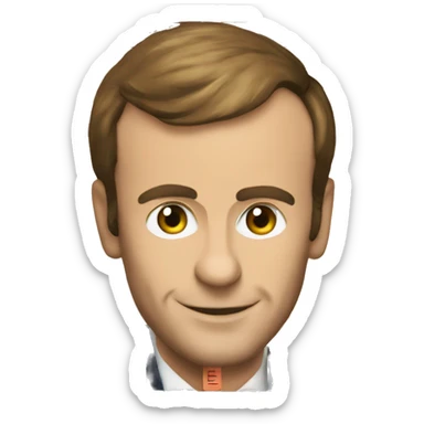 Macron qui joue au Scrabble sticker