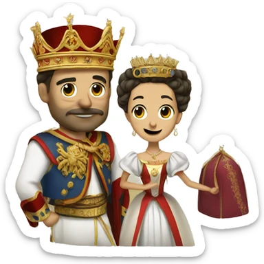 Spanish emperor with empress ui sticker