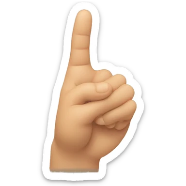 left hand touches index finger from right hand indexs finger. Same with thumbs. Making triangle. sticker