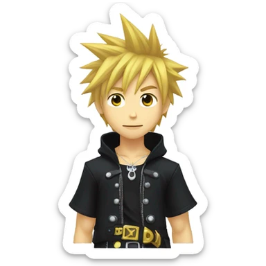 kingdom hearts roxas sticker