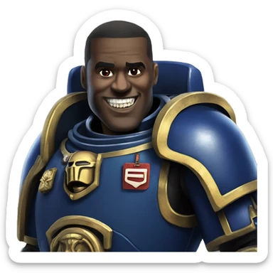 warhammer 40k space marine thumbs up sticker