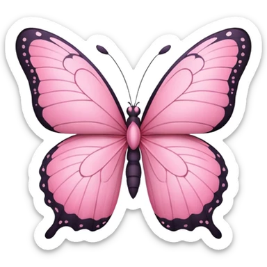 🦋 this emoji in pink in small size sticker