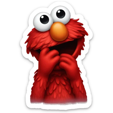 Elmo crying sticker