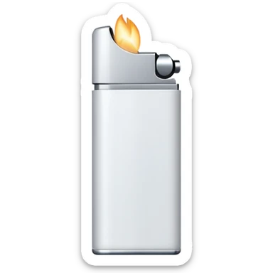 white lighter sticker