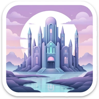 Ghostly Pastel Black Green White Spectral Gloomy Dusky Dystopian Apocalyptic Aesthetic Scenery Deco sticker