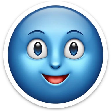 Blue tick instagram emoji in text format sticker