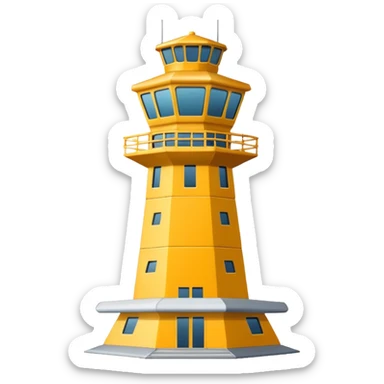 air traffic control tower sticker