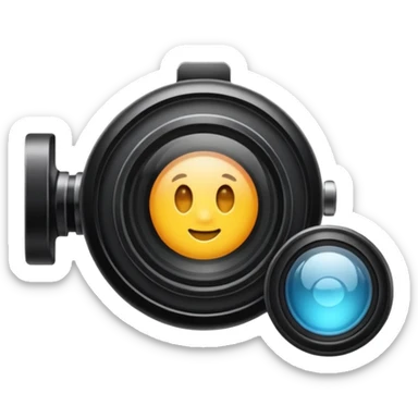 Create an emoji that reflects camera sticker