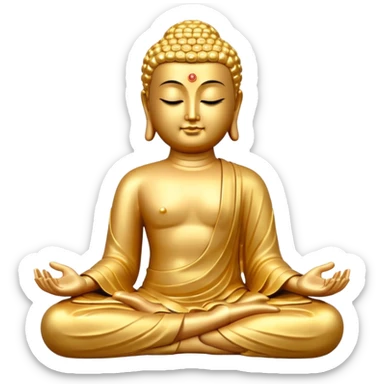 Golden Buddha sticker