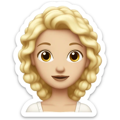 white country princess sticker