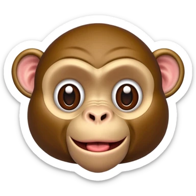 Monkey face steaks sticker