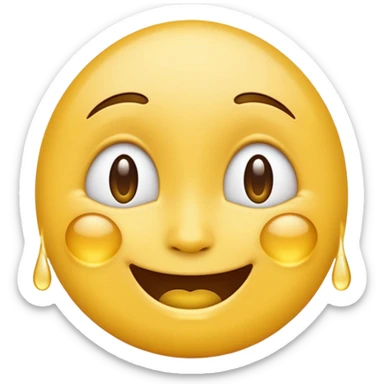 Tears of Joy emoji—iOS style. sticker