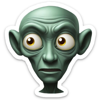 Zim is a short, delusional, and narcissistic Irken alien sticker