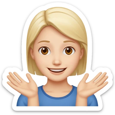 Personne qui fait semblant de croire en quelqu'un  sticker