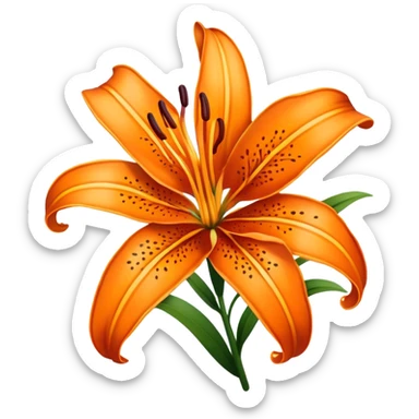 Tiger lily  sticker
