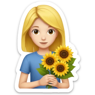 Teen with sunflower bouquet


























 sticker