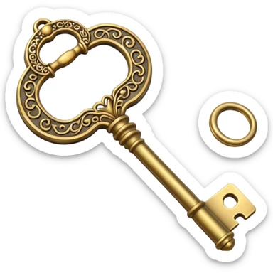 chest key sticker