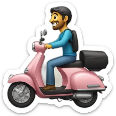 Lebanese on a scooter sticker