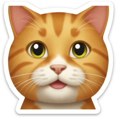 Ginger cat sticker