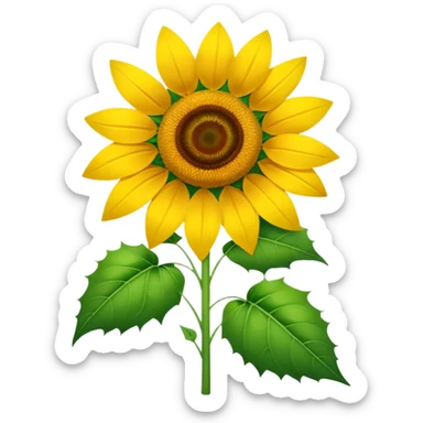 Christmas Sunflower sticker