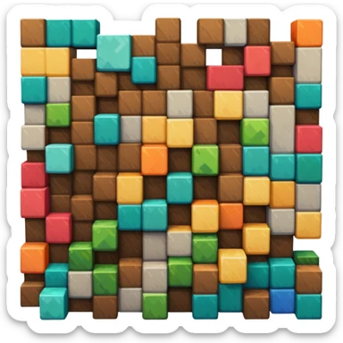 Minecraft blocks sticker