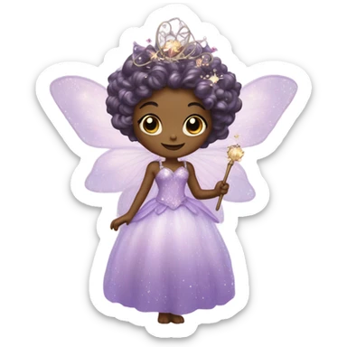 Sugar plum fairy princess sticker