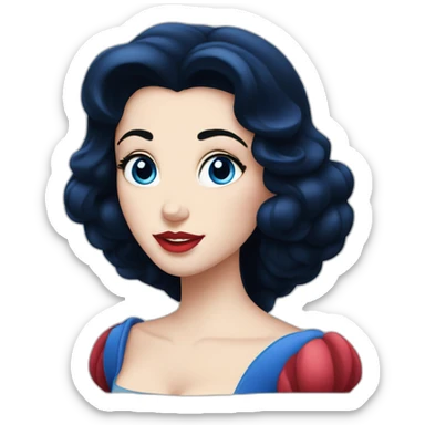 Disney Snow White blue eyes sticker