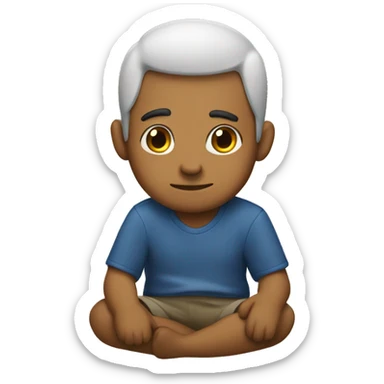 morenito sitting sticker