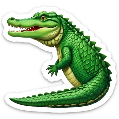 crocodile side view sticker