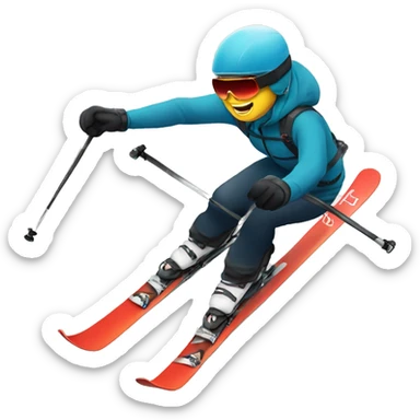 skier norway sticker