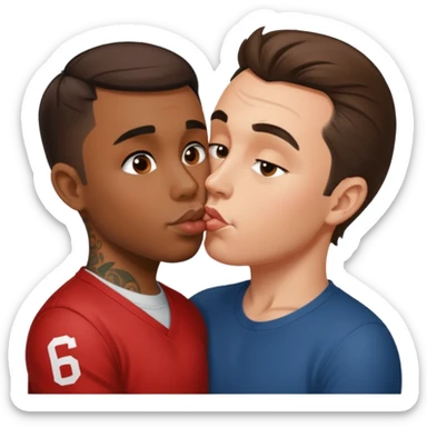 Charlie kirk kissingp diddy with tatoo 67 sticker