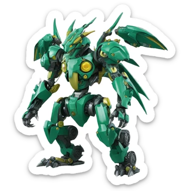 Mechanical Pokémon-dragon-Bionicle-Mecha full body sticker