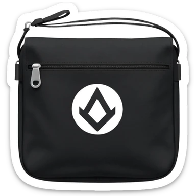 black military pouch white symmbol sticker