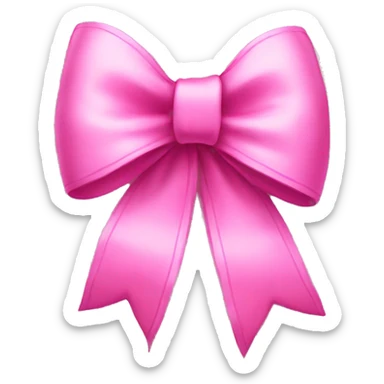 Pink bow  sticker