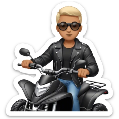 bad boy on atv sticker