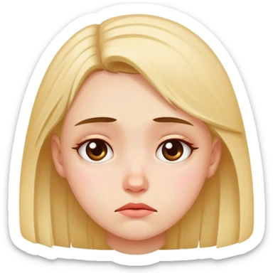 girl being heartbroken sticker