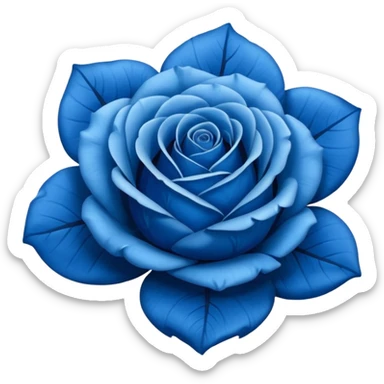 blue rose emoji sticker